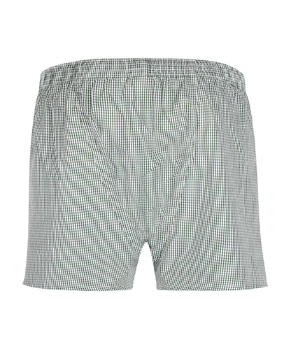 Boxershort katoen | Groen Ruit Fijn