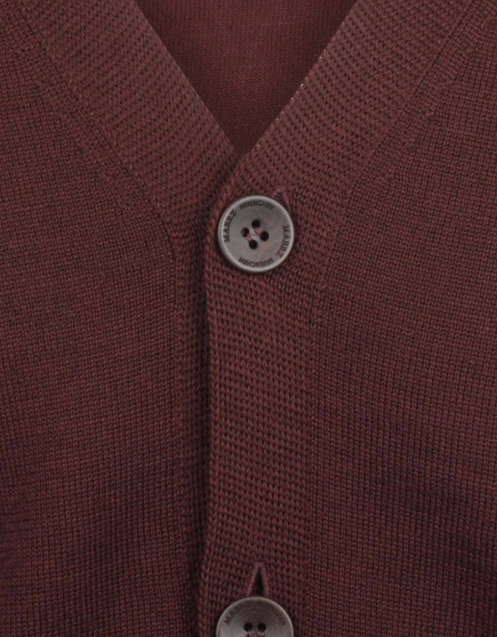 Maerz Klassische Strickjacke mit Knöpfen | Rot