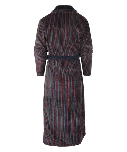 Velour Kamerjas | Navy/Multicolour stripe
