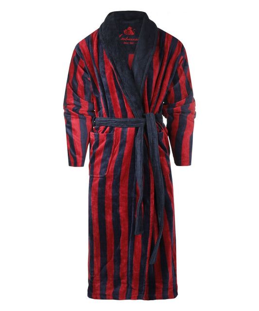Kamerjas Velour | Navy/Red stripe