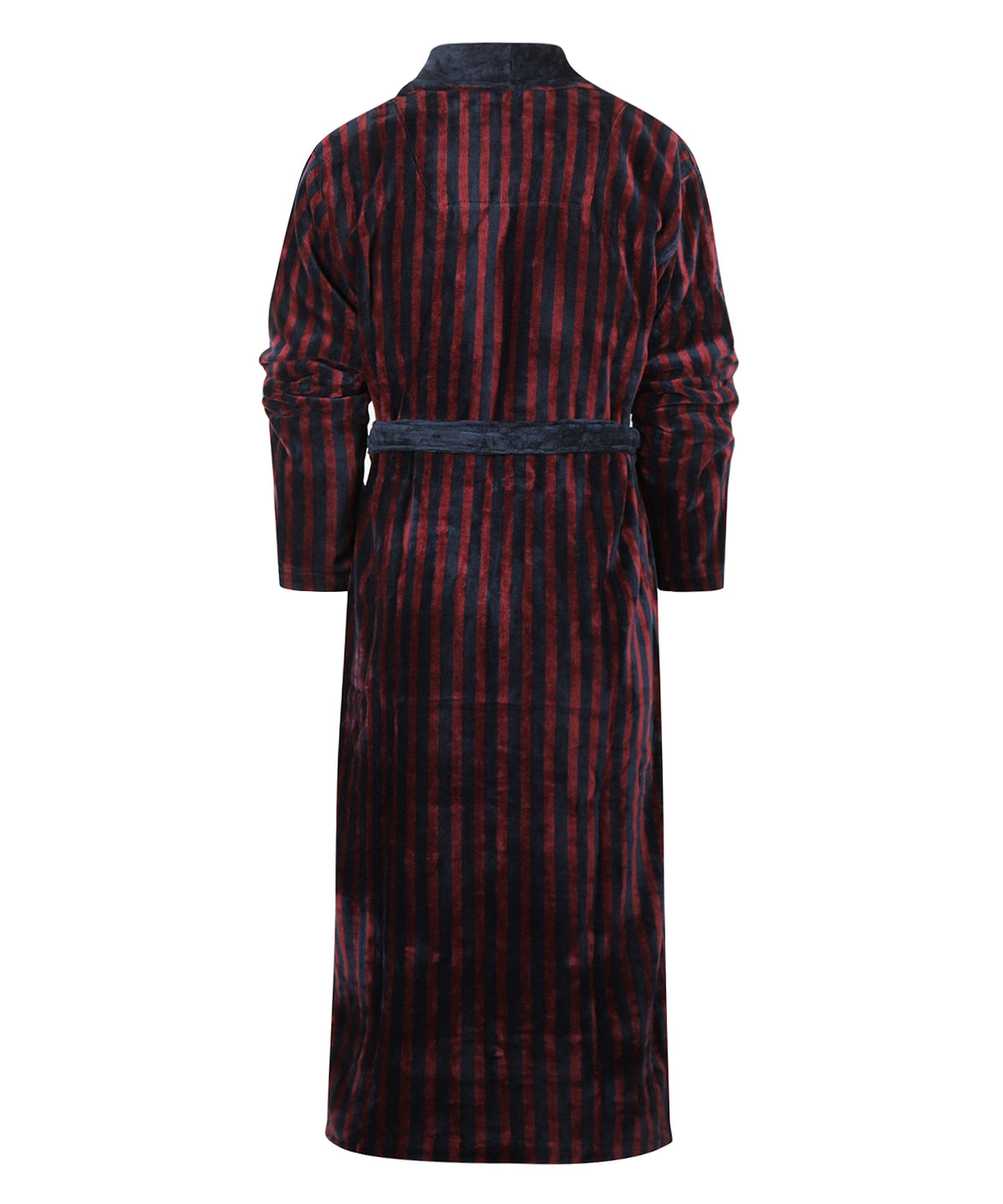 Velour Kamerjas | Navy/Burgundy stripe