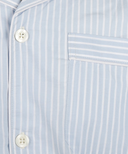 Klassischer gestreifter Pyjama | Blau