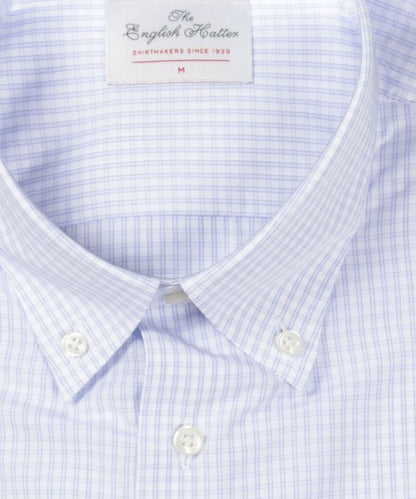 Shirt cotton short sleeves | Blue