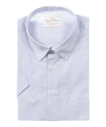 Shirt cotton short sleeves | Blue