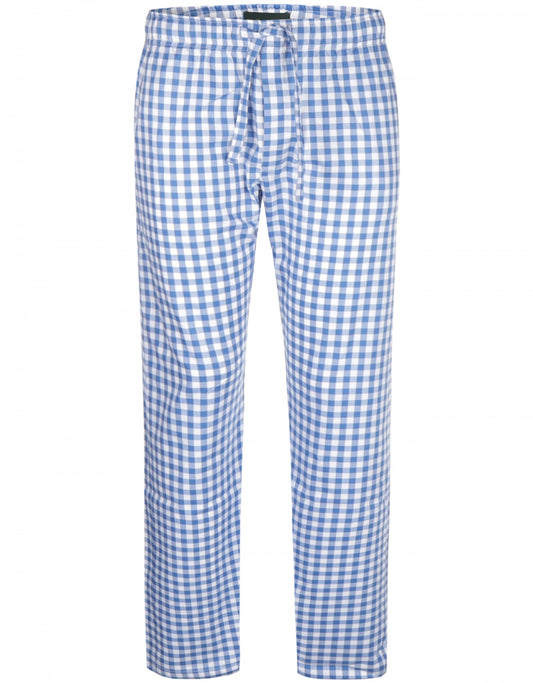 Pyjamabroek Katoen | Blauw Ruit