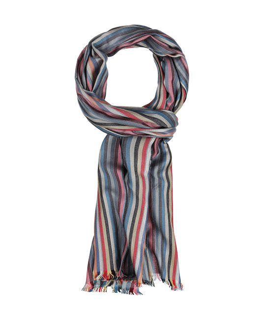 Streep sjaal | Beige Multi Streep