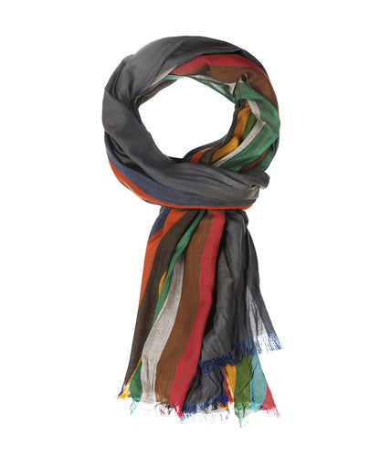 Striped Scarf | Blue