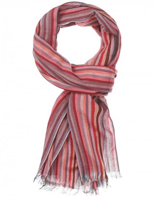 Streep sjaal | Roze Multi Streep