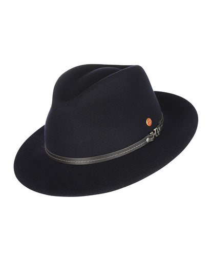 Mathis Raffia Hat | Navy Blue