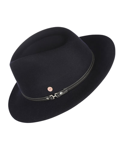 Mathis Raffia Hat | Navy Blue