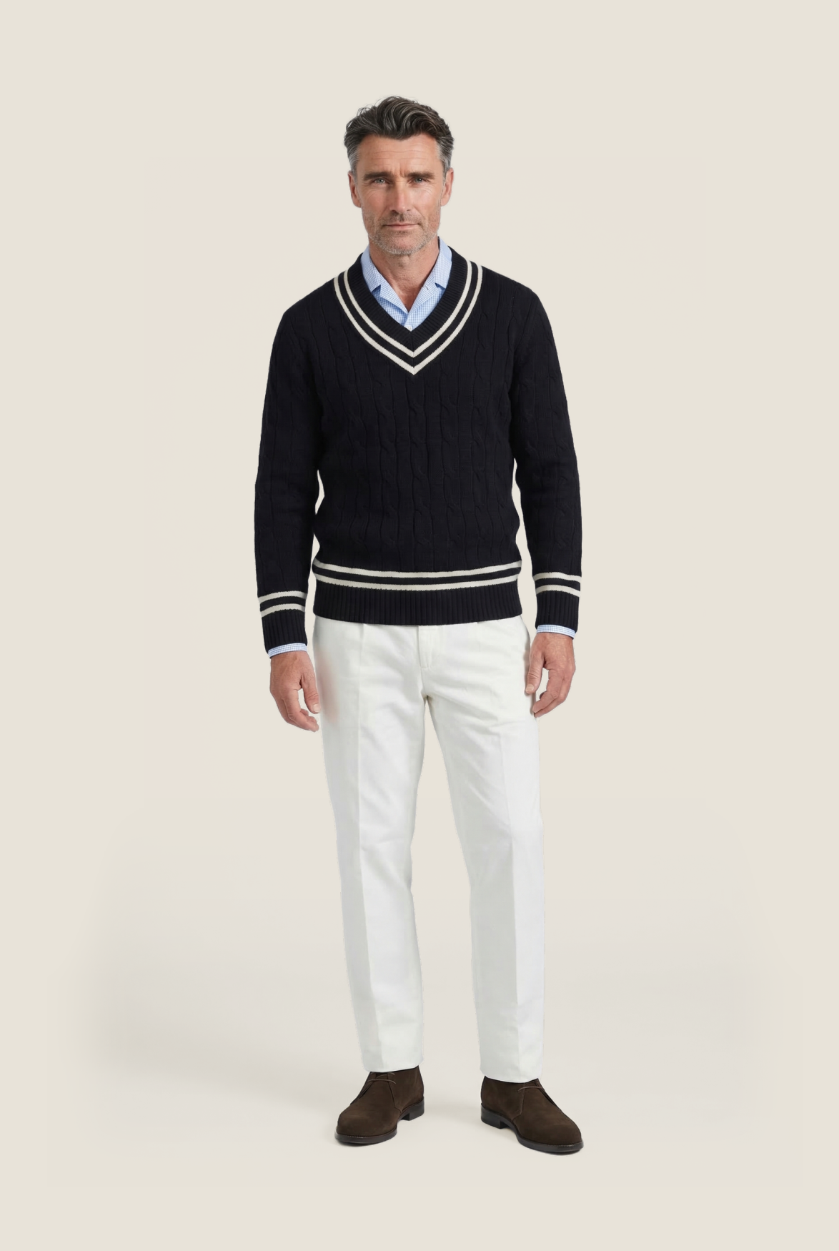 Cricket Pullover v-neck | Navy Blue
