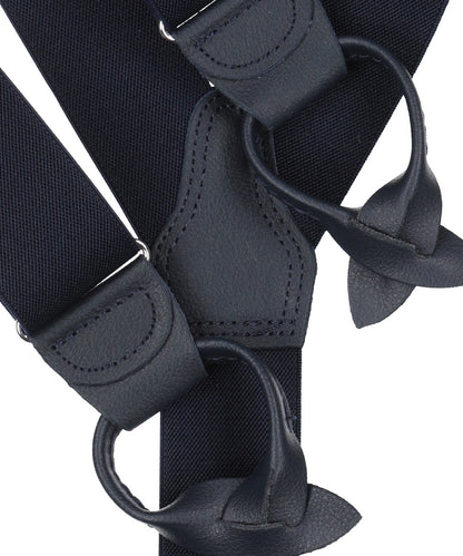Zahnspange mit Laschen | Marineblau