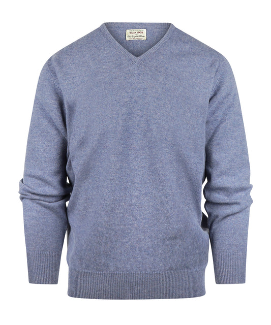 V-Hals Lamswol Promo | Blue Lovat