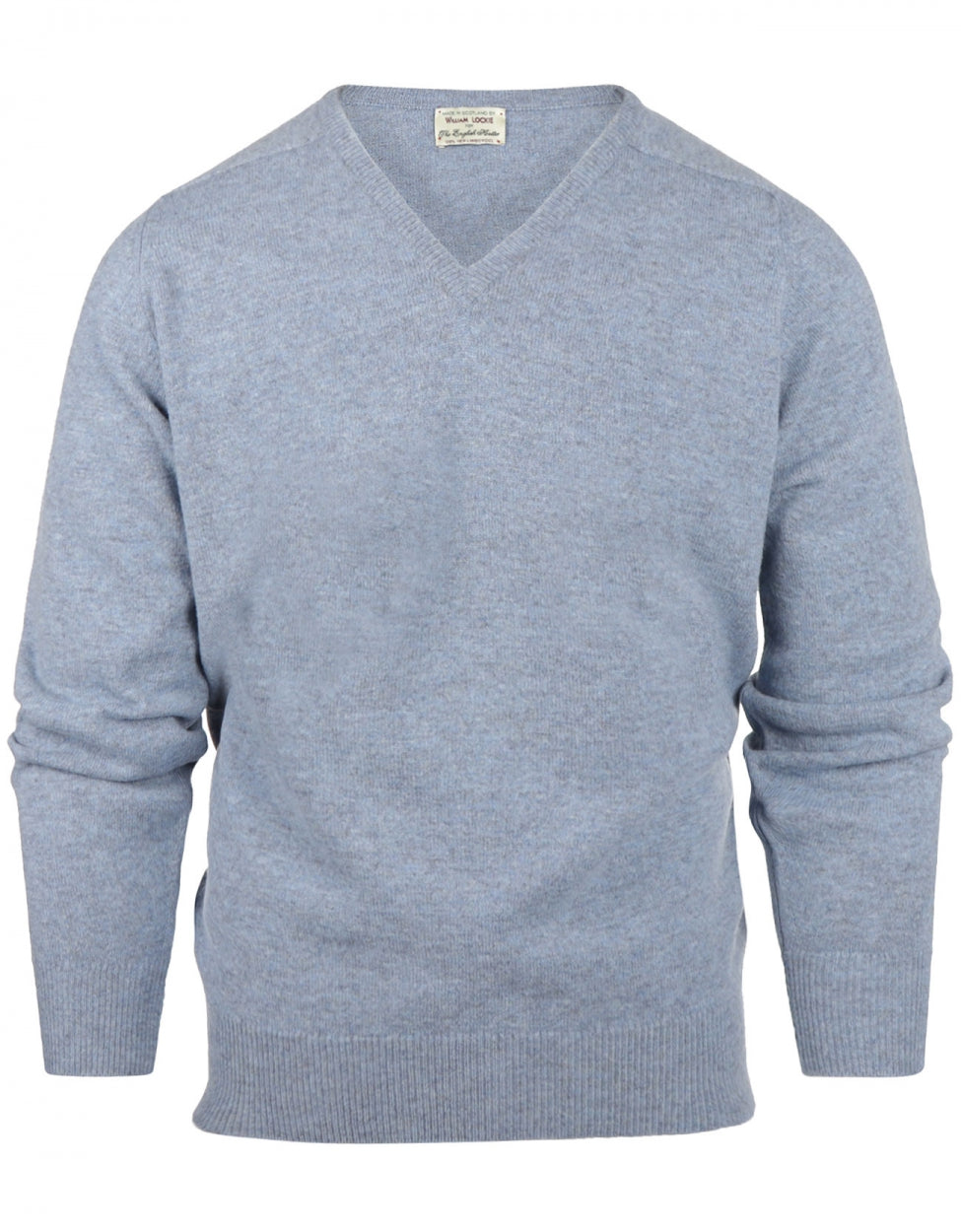 Pullover mit V-Ausschnitt aus Lammwolle *Sale* | Waves