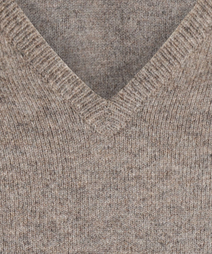 Pullover mit V-Ausschnitt aus Lammwolle *Sale* | Vole