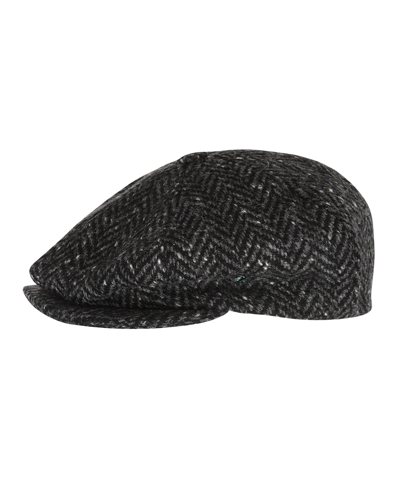 Tweed-Ballonkappe | Grau