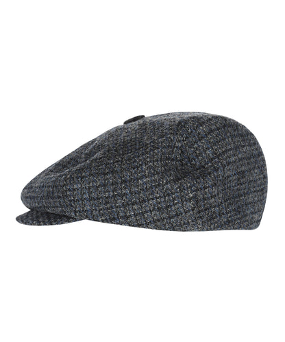 Ballon Tweed Cap | Blauw Grijs Tweed