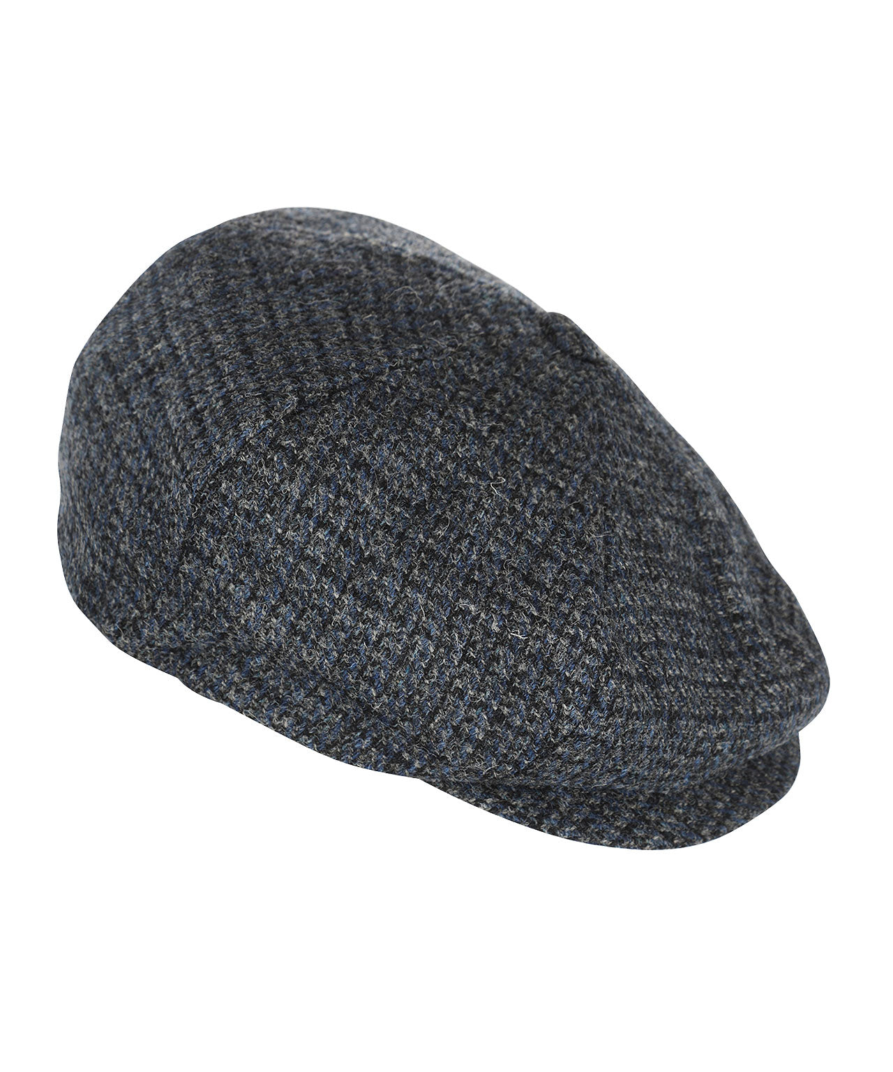 Ballon Tweed Cap | Blauw Grijs Tweed