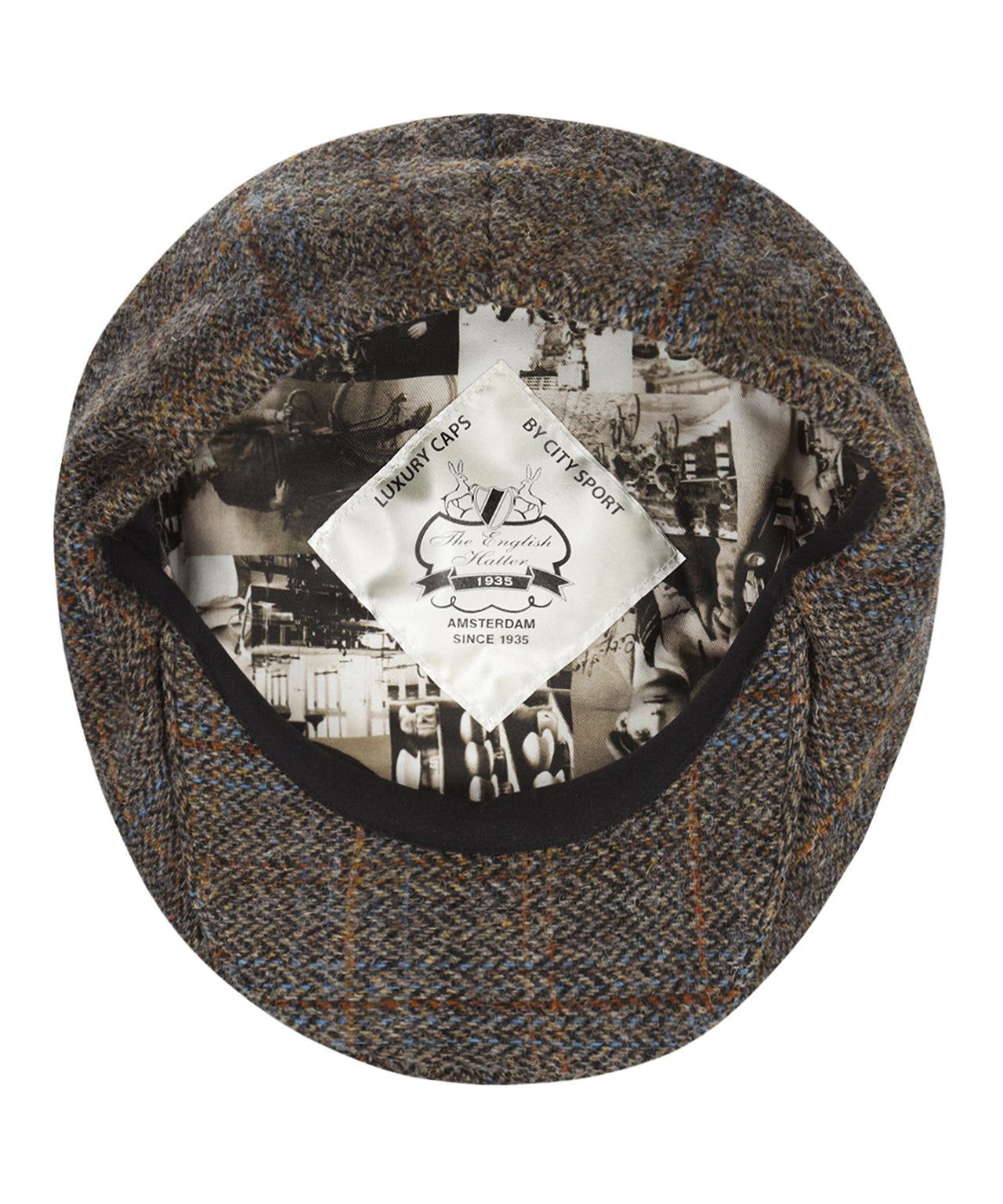 Ballon Tweed Cap | Groen Melange Tweed