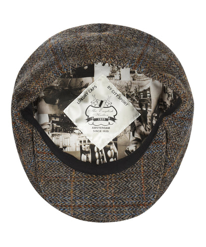 Ballon Tweed Cap | Groen Melange Tweed