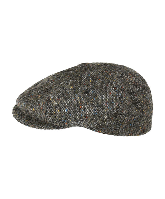 Ballon Tweed Cap | Groen Zwart Tweed