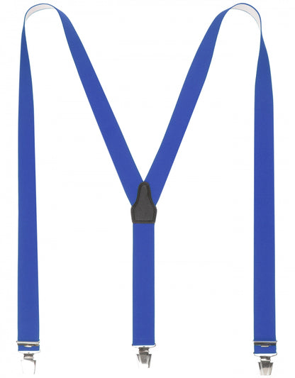 Elastische Hosenträger mit Clips | Blau