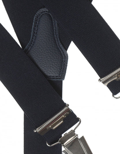 Elastische Hosenträger mit Clips | Marineblau