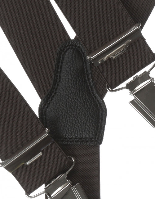 Elastische bretels met clips | Bruin