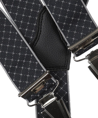 Designer-Hosenträger mit Clips | Schwarz