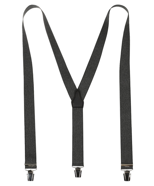 Bretels Clips Design | Grijs Herringbone