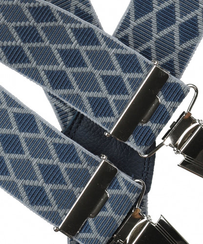 Designer-Hosenträger mit Clips | Blau