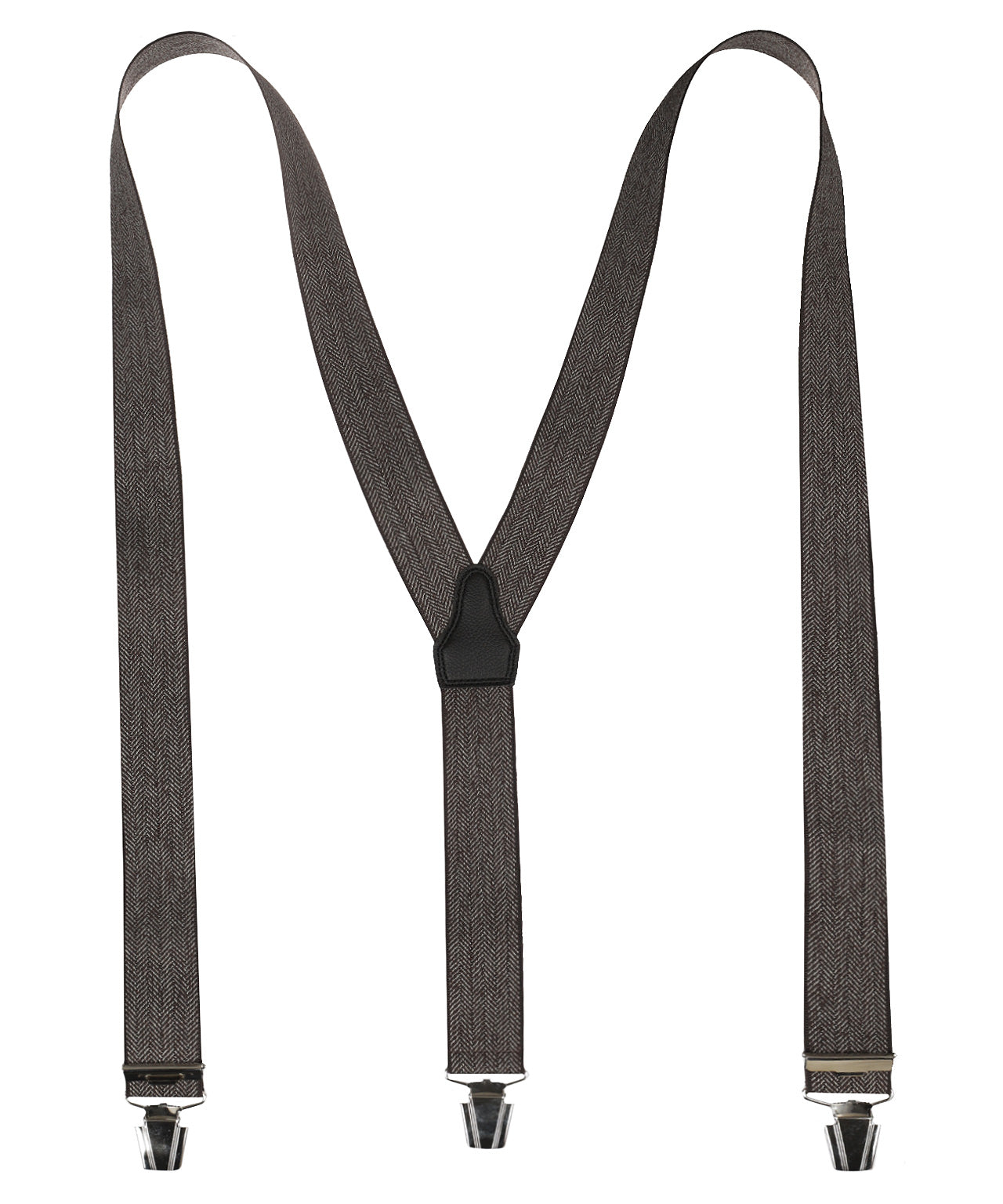 Designer-Hosenträger mit Clips | Braun
