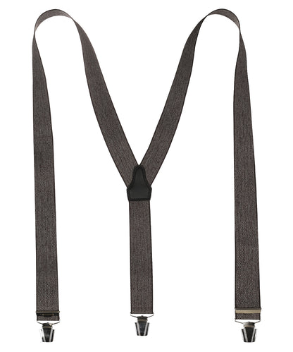 Designer-Hosenträger mit Clips | Braun