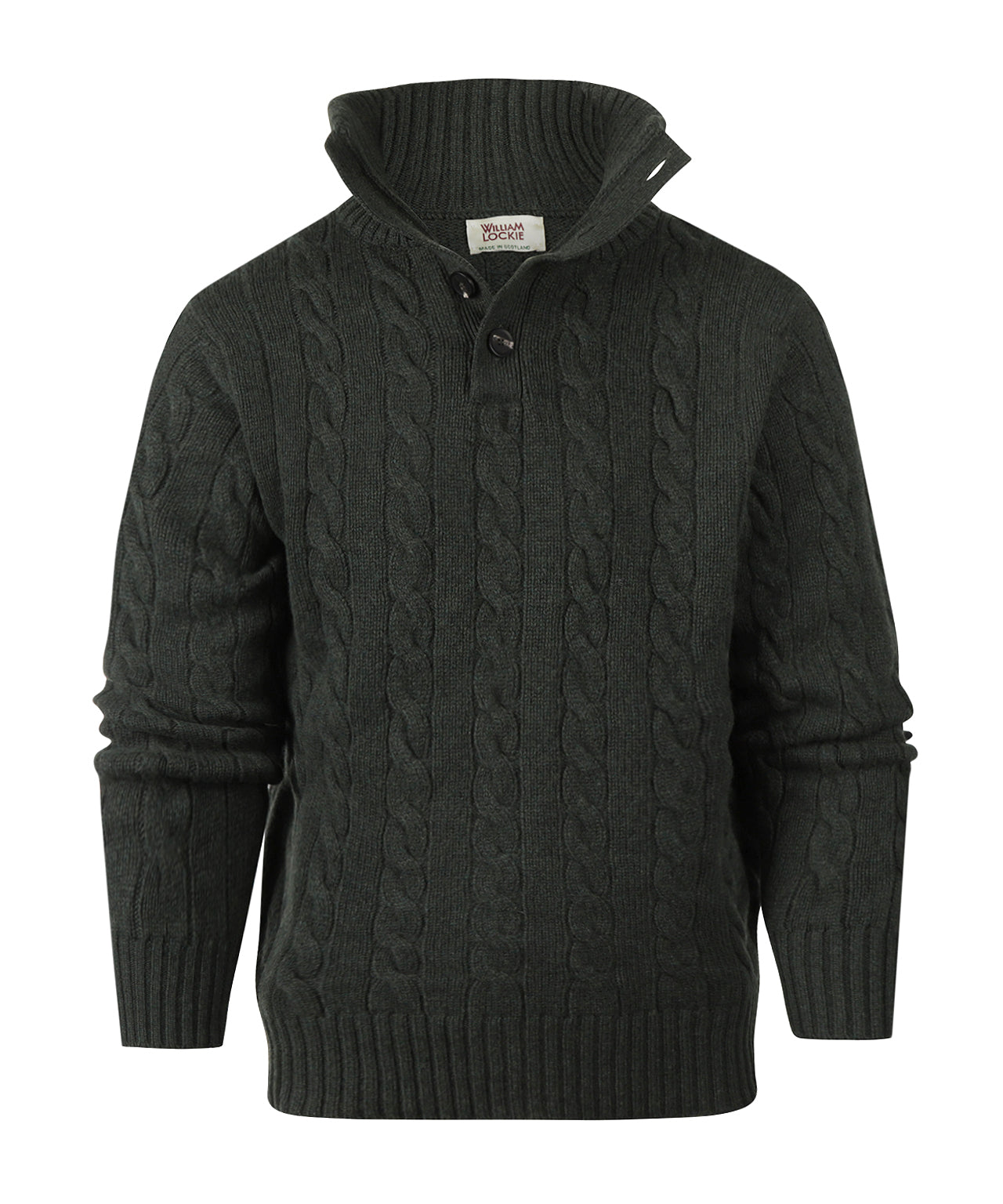 Sweater polo cashmere merino wool | Green