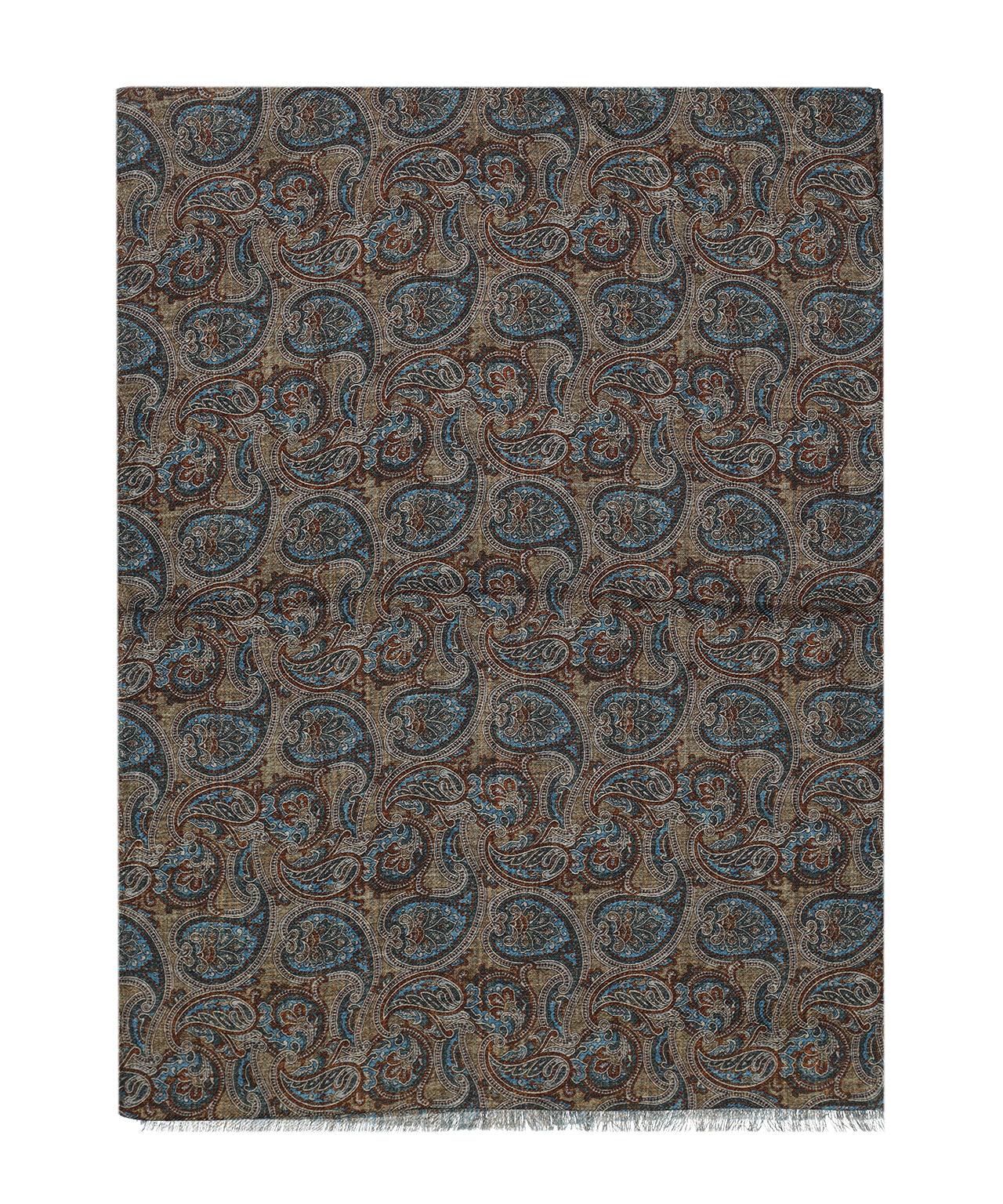 Thin wool scarf | Brown