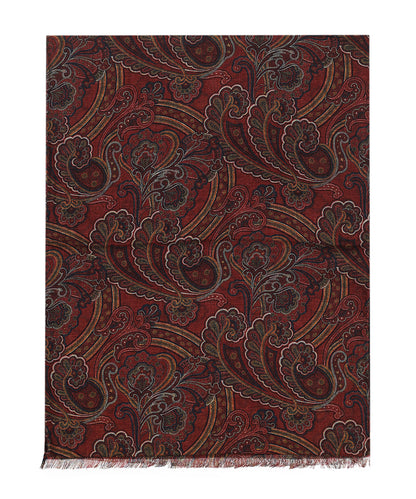 Thin wool scarf | Red