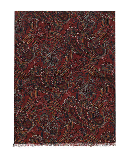 Dunne wollen sjaal | Rood