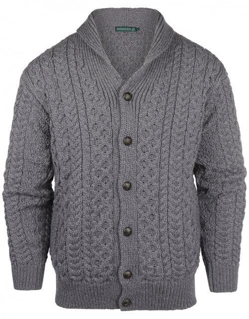 Knoop Kabelvest uit Ierland | Grijs