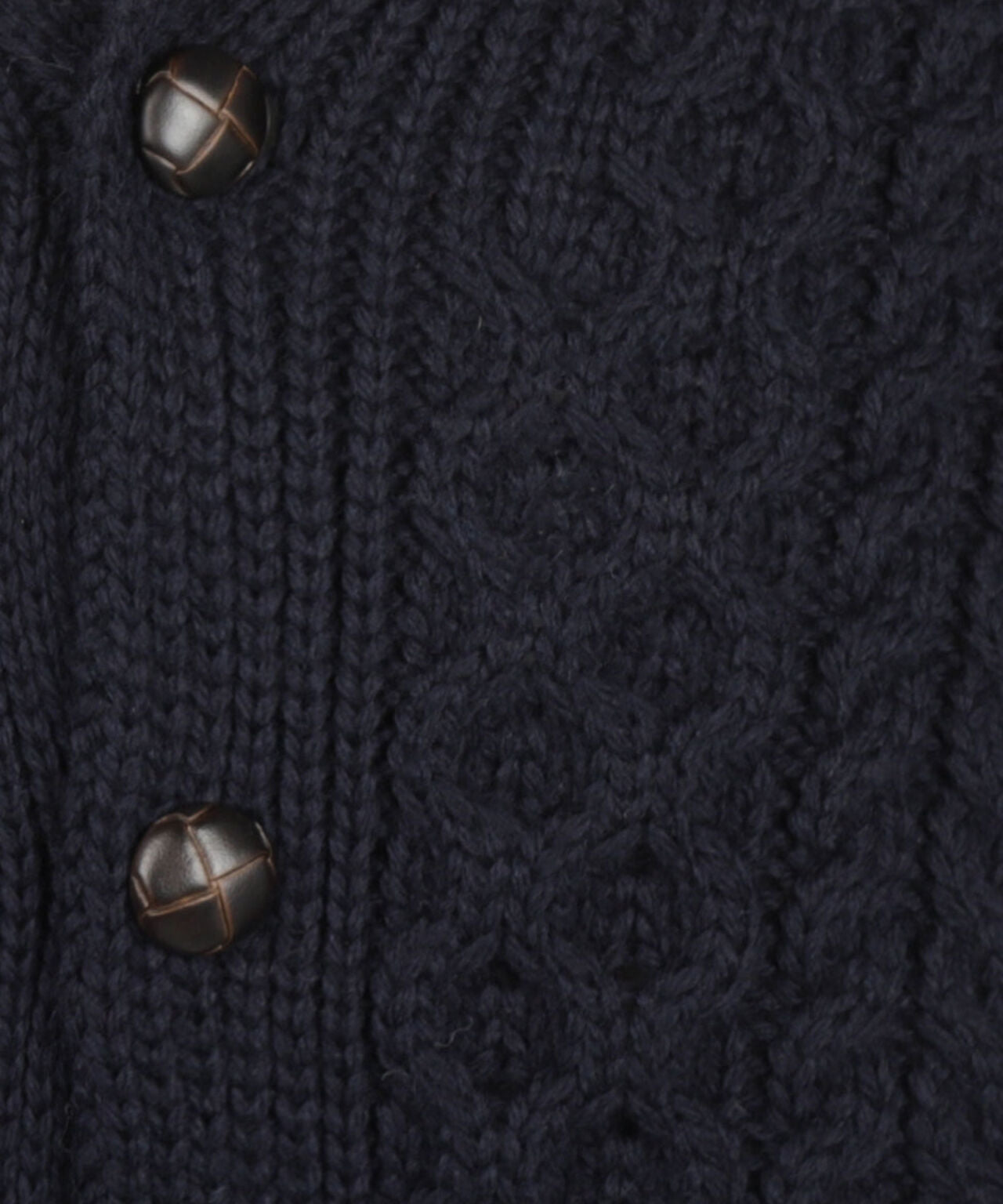Irische Zopfstrickjacke | Marineblau