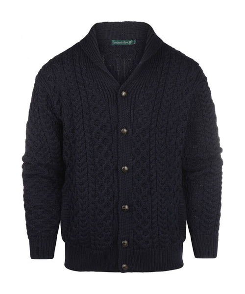 Knoop Kabelvest uit Ierland | Navy Blauw