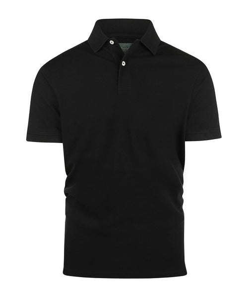 Polo piqué korte mouw | Zwart