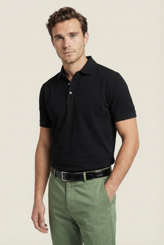 Polo Korte mouw | Zwart