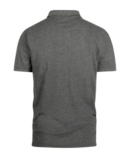 Kurzärmeliges Piqué-Poloshirt | Anthrazitgrau