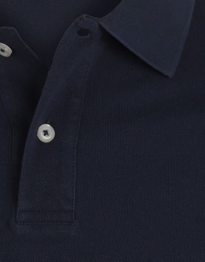 Polo pique short sleeve | Navy Blue