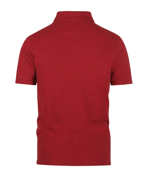Polo piqué korte mouw | Bordeaux Rood