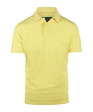 Polo piqué korte mouw | Geel