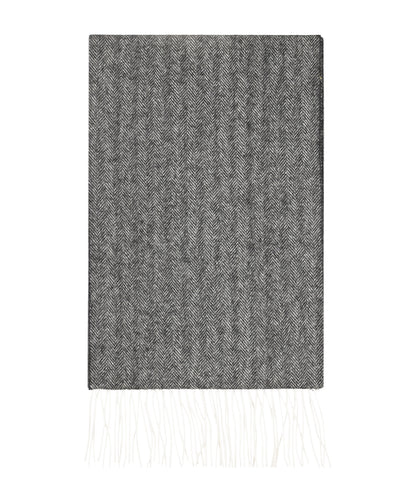 Schal aus Merinowolle | Schwarz