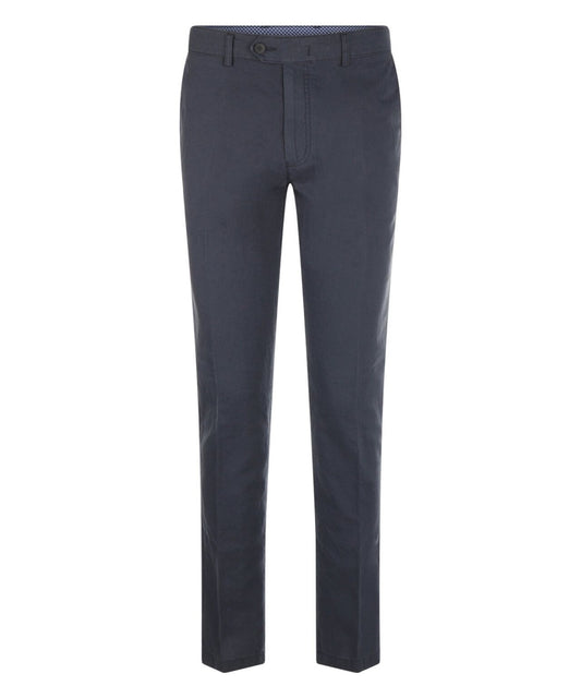 Derby Linnen/Katoen Pantalon | Navy