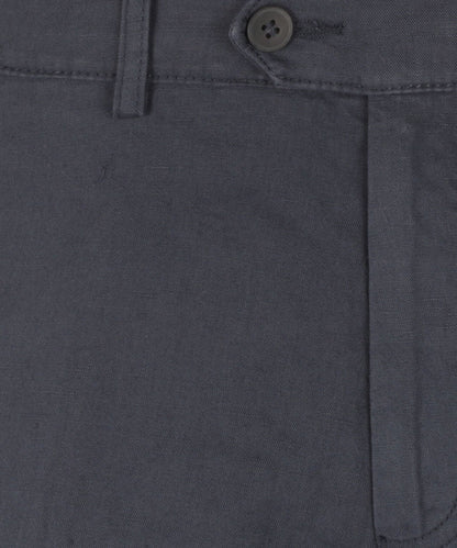 Chino Derby Leinen und Baumwolle | Marineblau