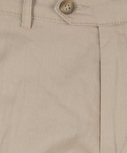 Derby Linnen/Katoen Pantalon | Beige